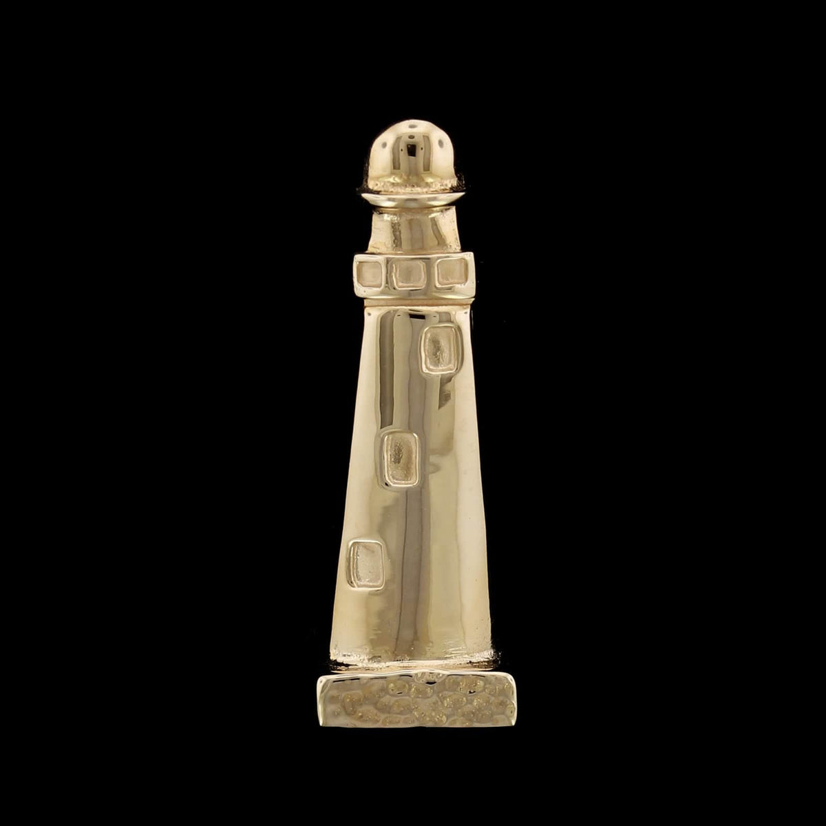 14K Yellow Gold Estate Lighthouse Charm