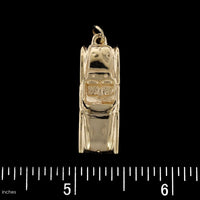 14K Yellow Gold Covertable Car Charm