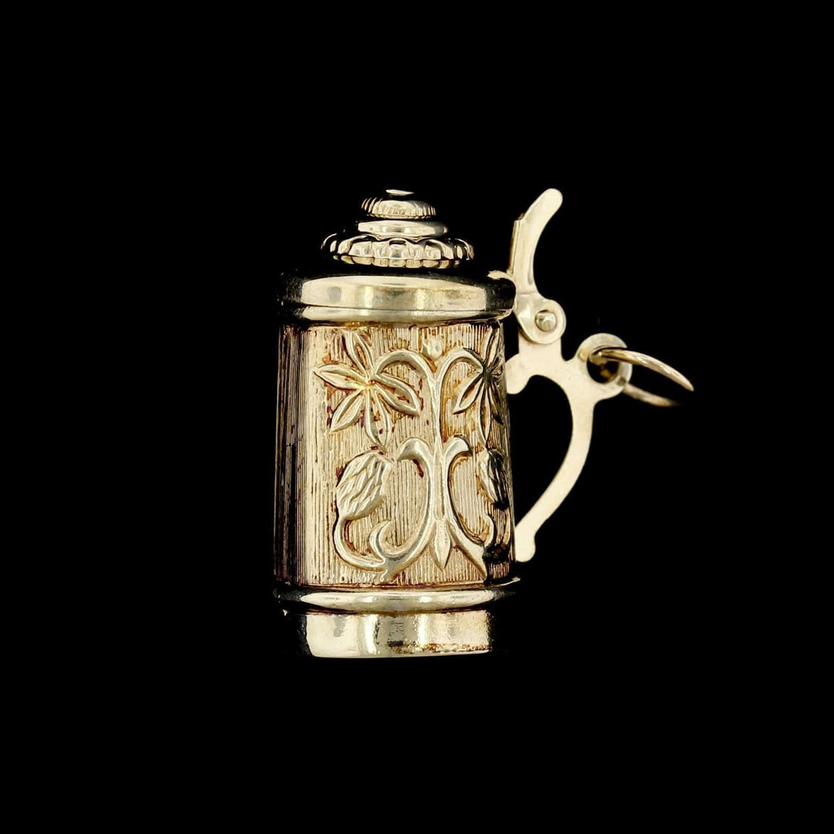 14K Yellow Gold Estate Beer Stein Charm