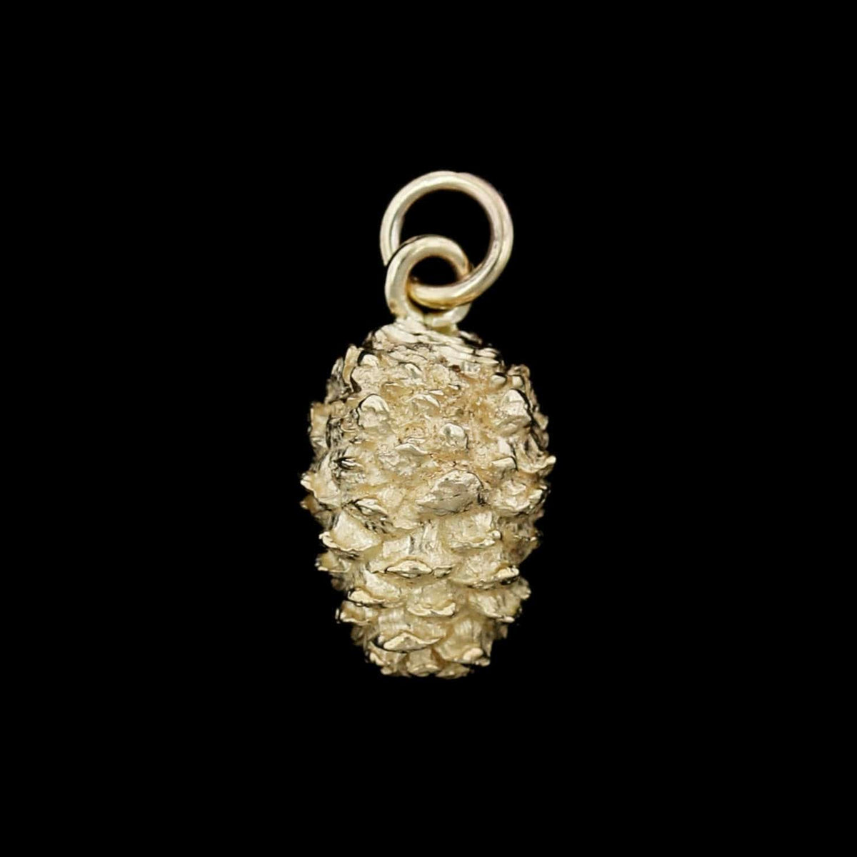 14K Yellow Gold Estate Pine Cone Charm