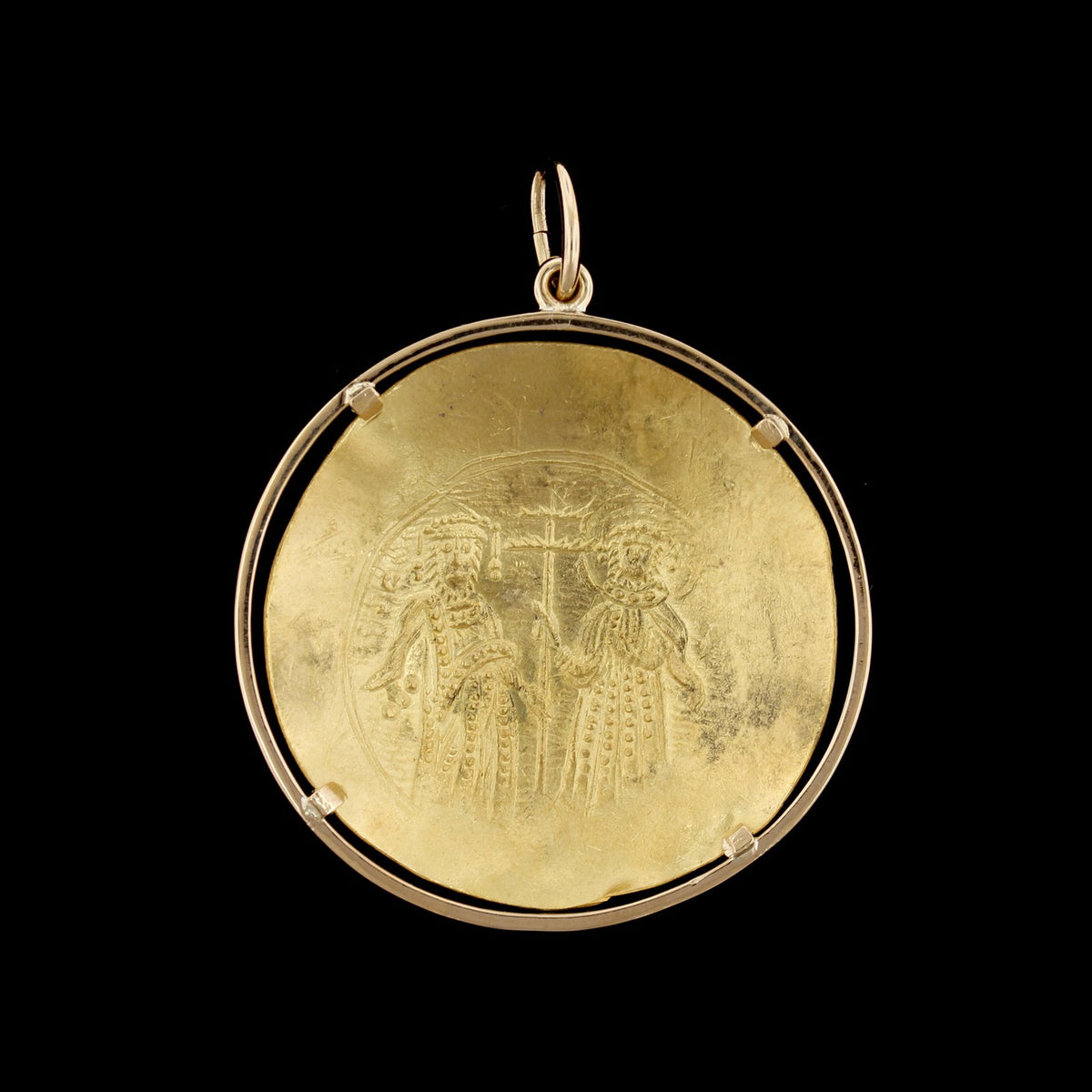 18K Yellow Gold Estate Orthodox Medal