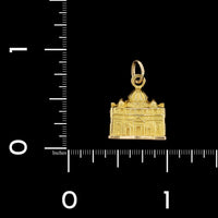 18K Yellow Gold Estate St. Peter's Basilica Charm