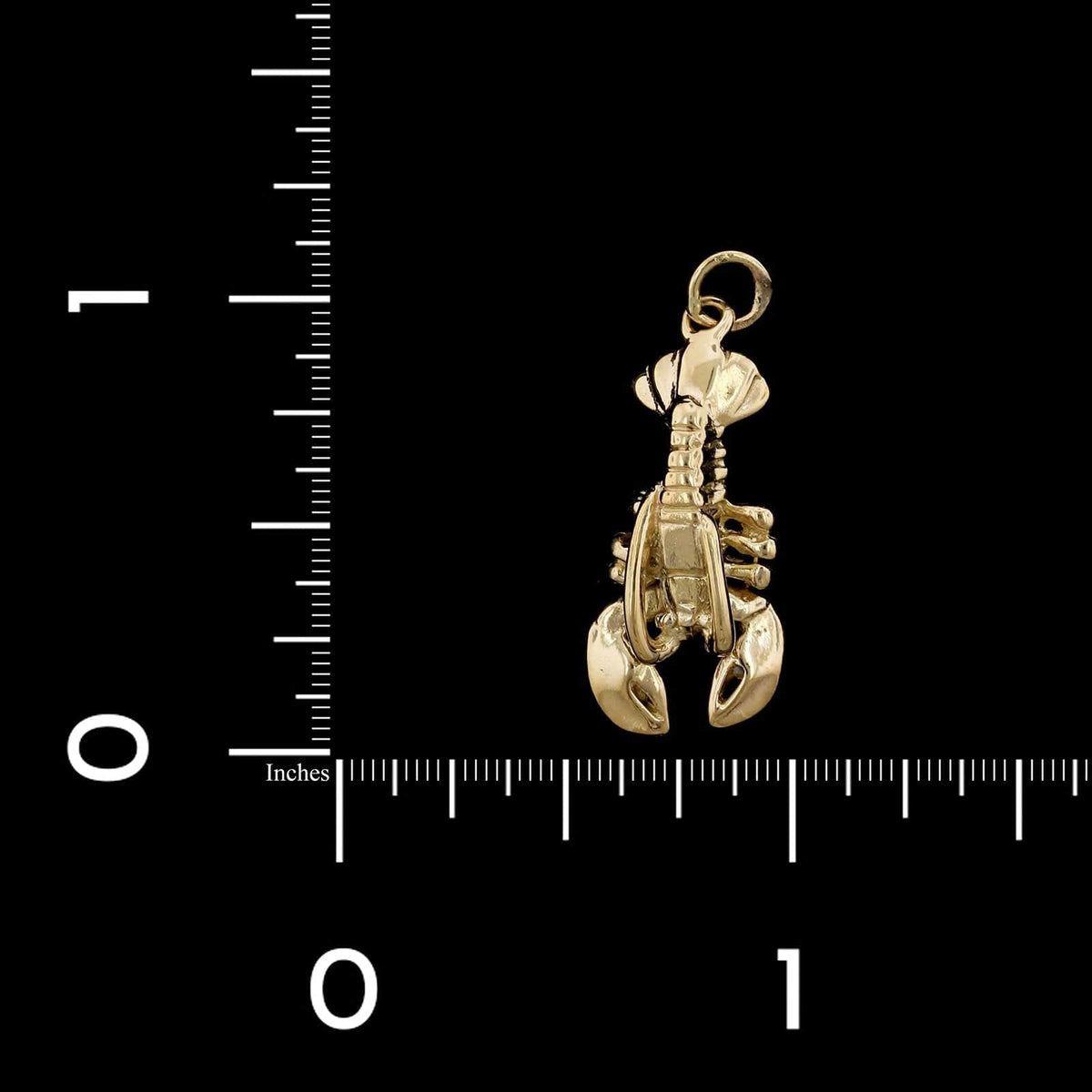 14K Yellow Gold Estate Lobster Charm