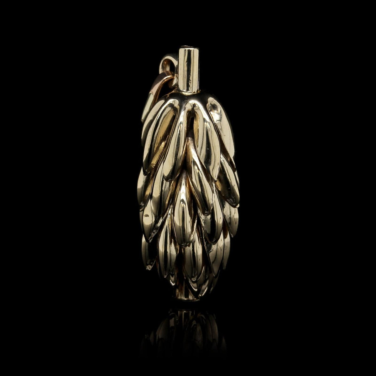 18K Yellow Gold Estate Banana Bunch Charm