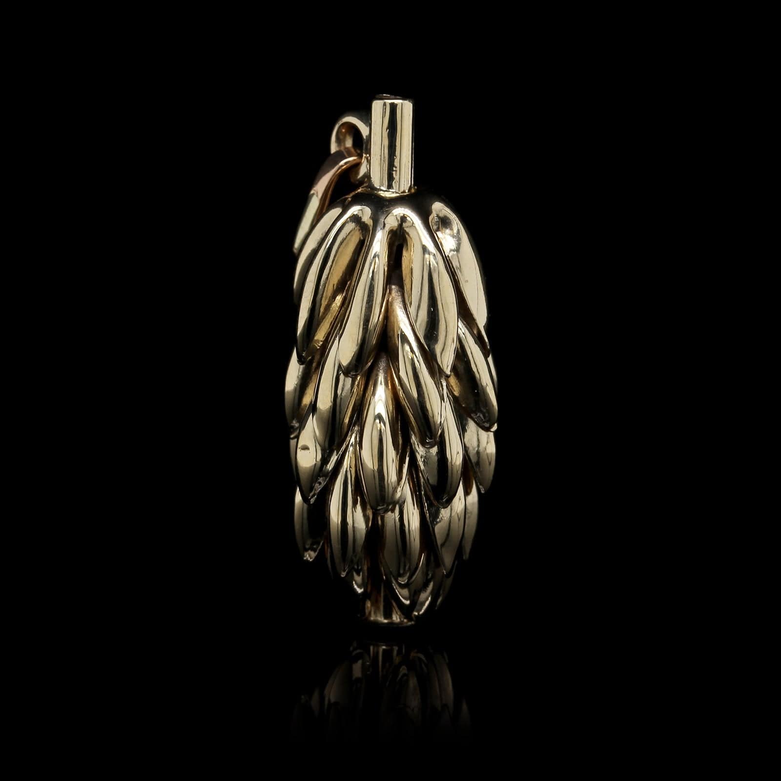 18K Yellow Gold Estate Banana Bunch Charm