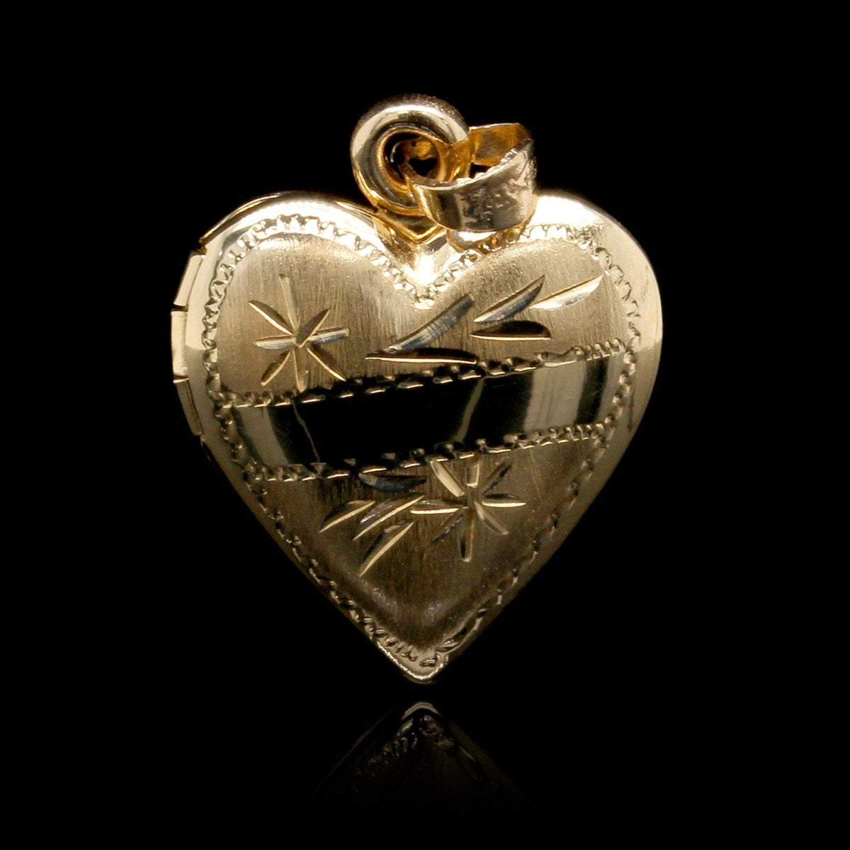 14K Yellow Gold Estate Heart Locket