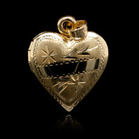 14K Yellow Gold Estate Heart Locket