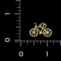 14K Yellow Gold Estate Bicycle Charm