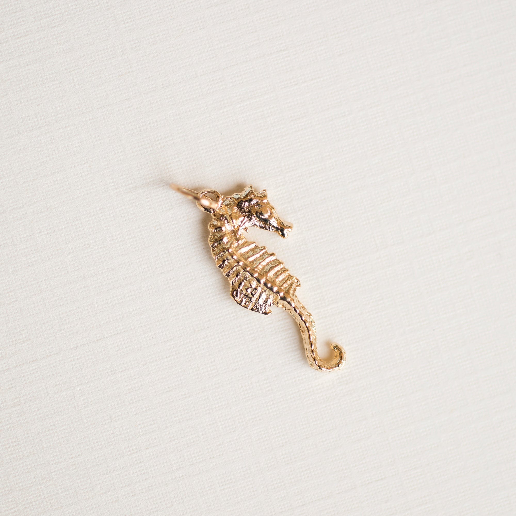 14K Yellow Gold Estate Seahorse Charm