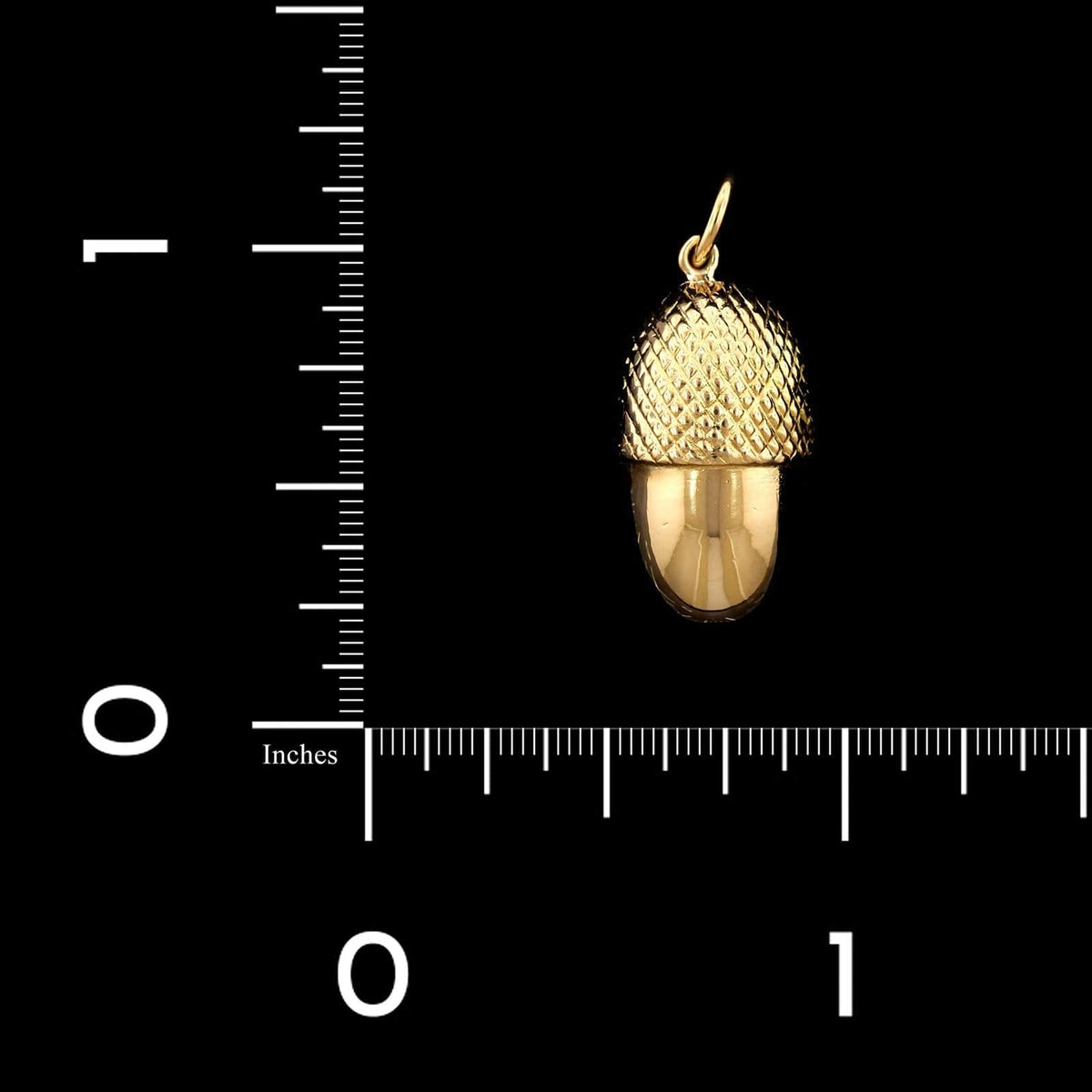 14K Yellow Gold Estate Acorn Charm