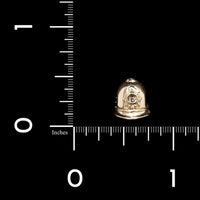 14K Yellow Gold Estate Police Helmet Charm