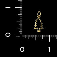 14K Yellow Gold Estate Christmas Tree Charm