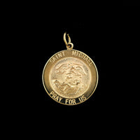 14K Yellow Gold Estate St. Michael Medal, Yellow gold, Long's Jewelers