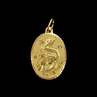 18K Yellow Gold Estate Dragon Charm, Yellow gold, Long's Jewelers