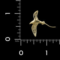 14K Yellow Gold Estate Bermuda Longtail Bird Charm, 14k yellow gold, Long's Jewelers