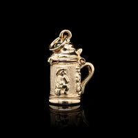 14K Yellow Gold Estate Beer Stein Charm