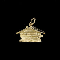 14K Yellow Gold Estate Chalet Charm