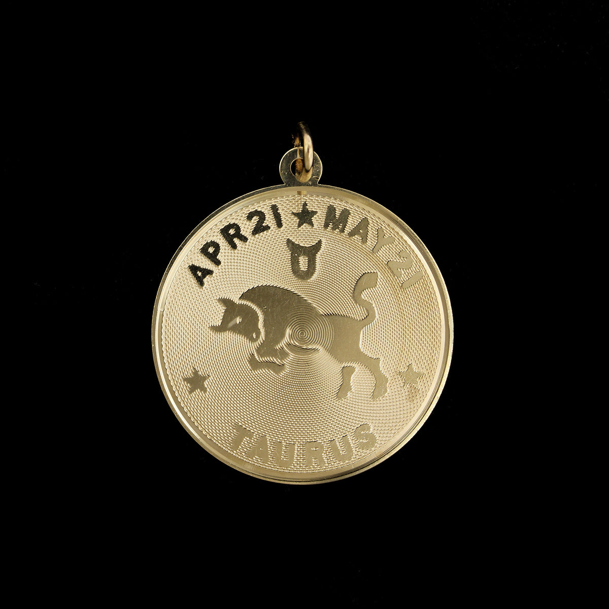 14K Yellow Gold Estate Taurus the Bull Zodiac Charm