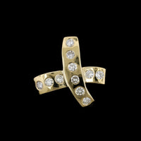 14K Yellow Gold Estate Diamond Slide Pendant, 14k yellow gold, Long's Jewelers