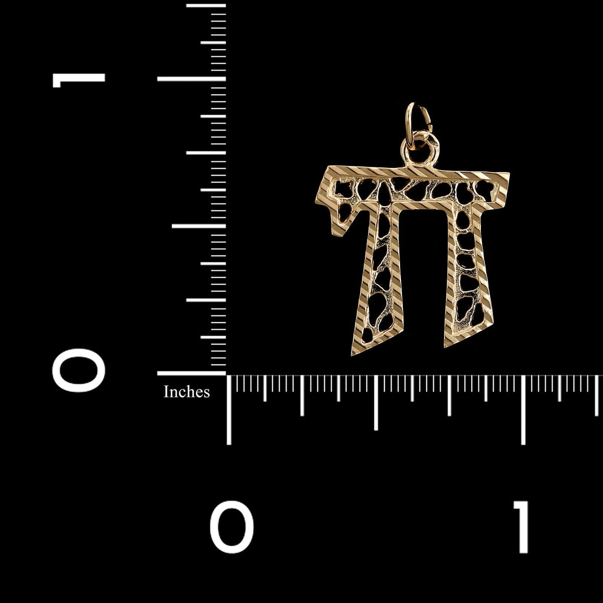 14K Rose Gold Estate Chai Charm