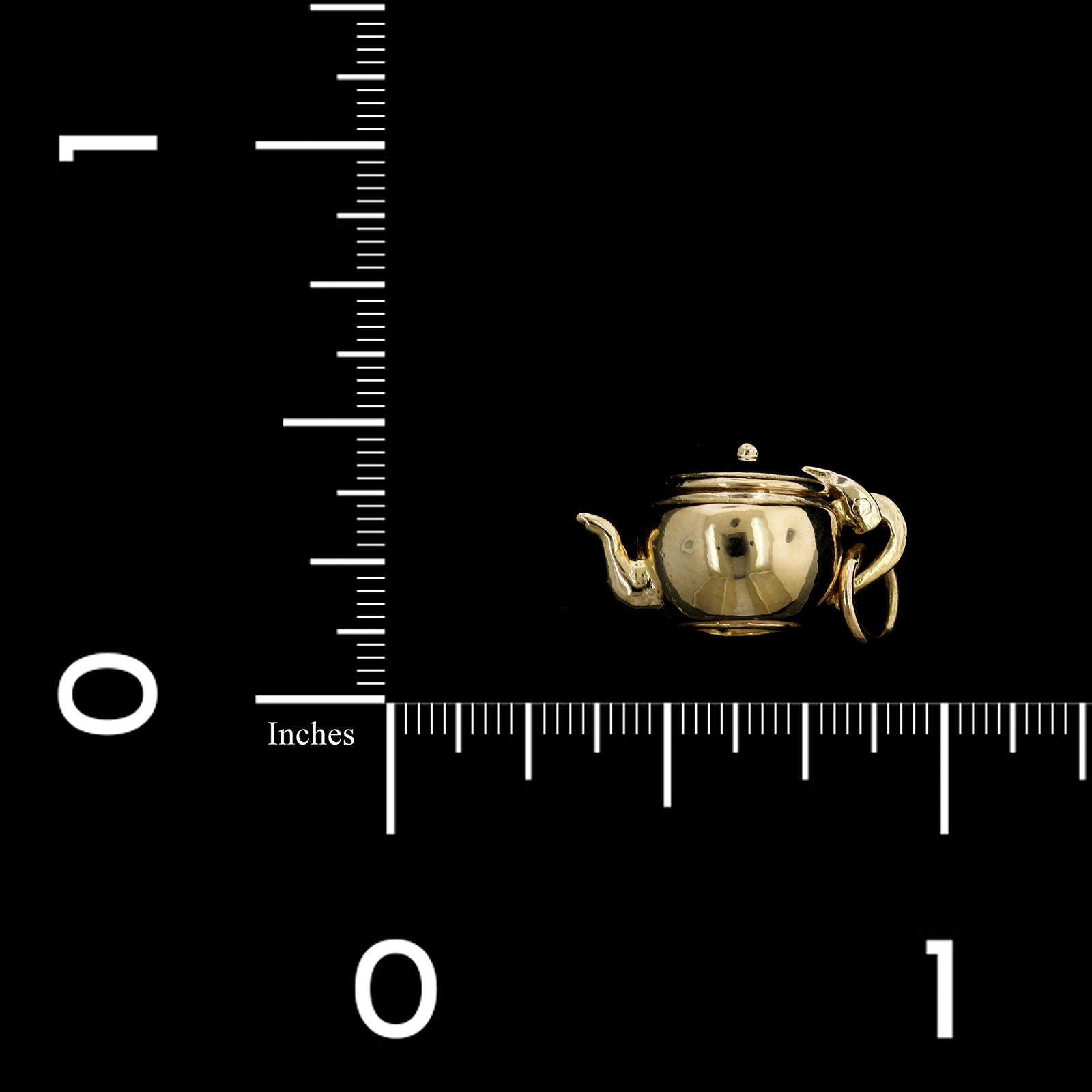 14K Yellow Gold Estate Teapot Charm