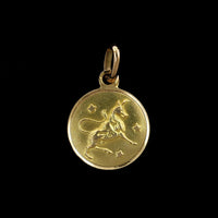 18K Yellow Gold Estate Taurus Zodiac Charm