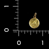 18K Yellow Gold Estate Taurus Zodiac Charm