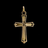 18K Yellow Gold Estate Crucifix Cross