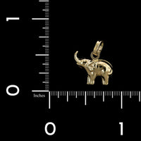 14K Yellow Gold Estate Elephant Charm