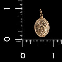14K Rose Gold Estate Virgo Charm