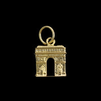 18K Yellow Gold Estate Arc de Triomphe France Charm