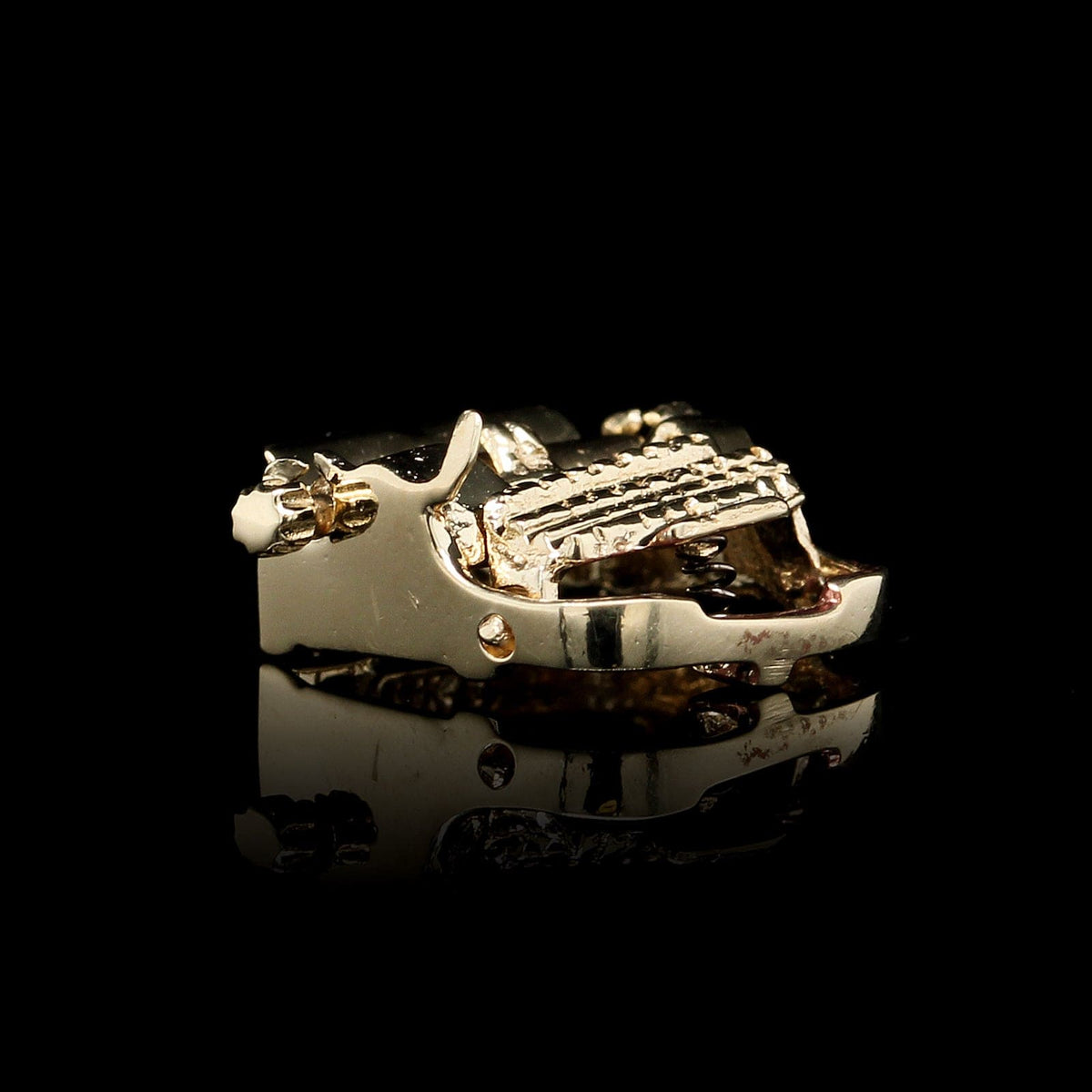 14K Yellow Gold Estate Typewriter Charm