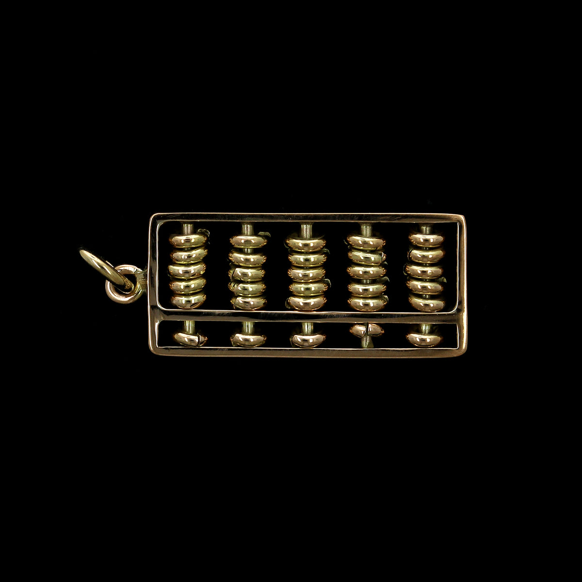 14K Yellow Gold Estate Abacus Charm