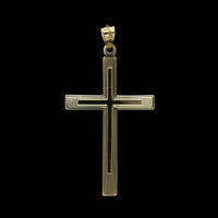 14K Yellow Gold Estate Cross Pendant