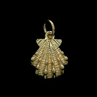 14K Yellow Gold Estate Oyster Shell Charm