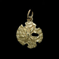 14K Yellow Gold Estate Sand Dollar Shell Charm