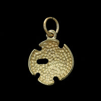 14K Yellow Gold Estate Sand Dollar Shell Charm
