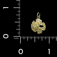 14K Yellow Gold Estate Sand Dollar Shell Charm