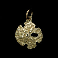 14K Yellow Gold Estate Sand Dollar Shell Charm