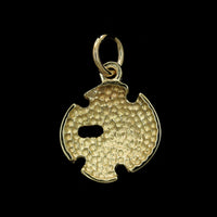 14K Yellow Gold Estate Sand Dollar Shell Charm