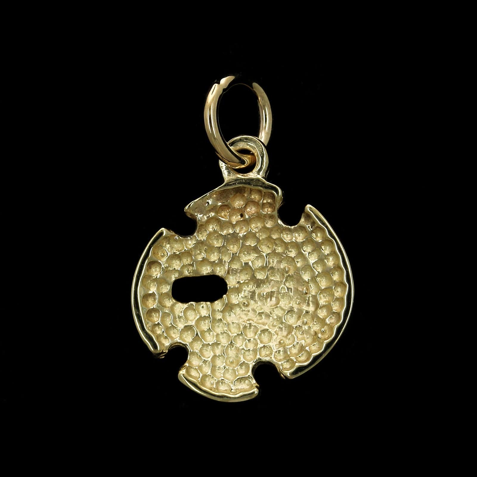 14K Yellow Gold Estate Sand Dollar Shell Charm