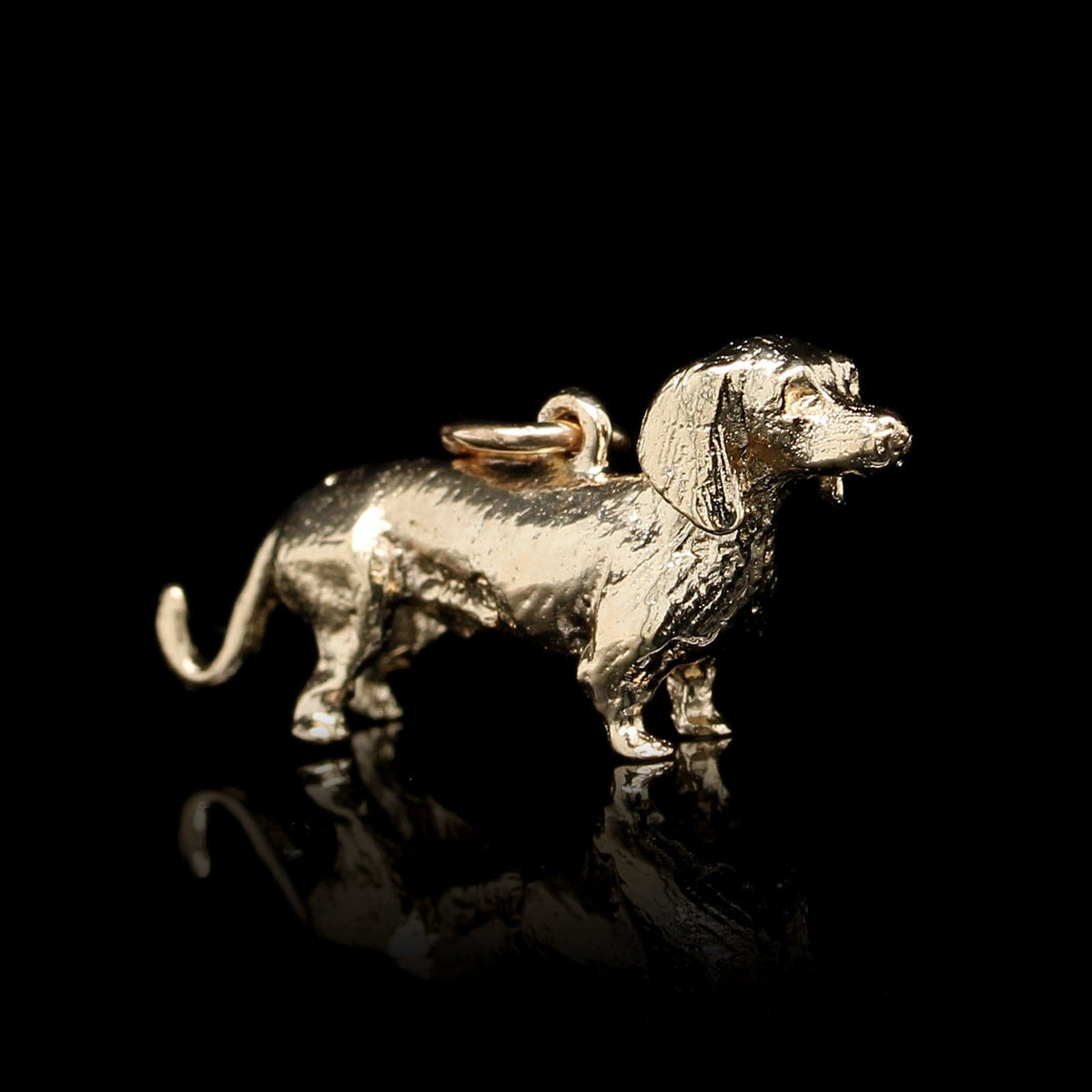 14K Yellow Gold Estate Dachshund Charm