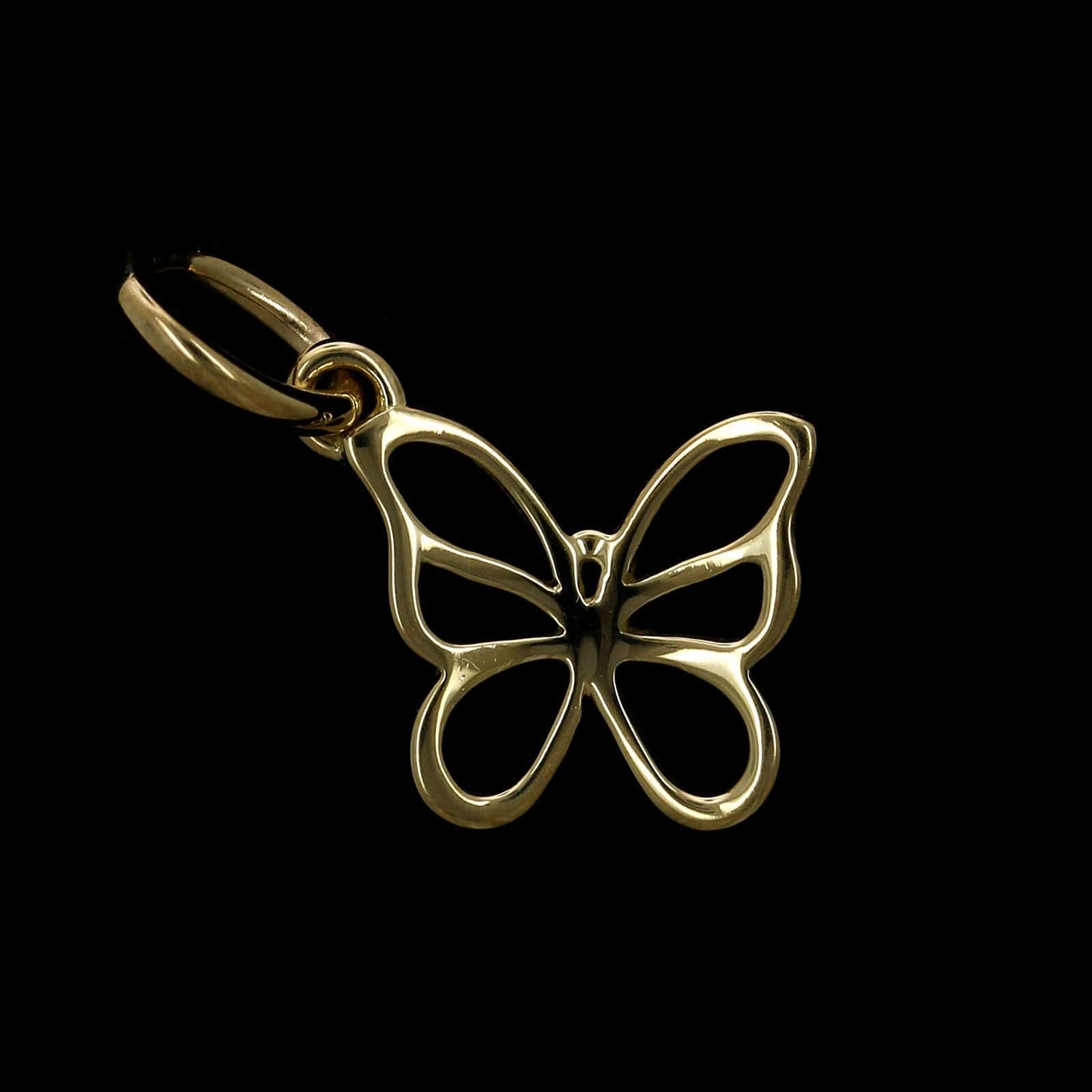 Tiffany & Co. 18K Yellow Gold Estate Butterfly Charm, 18k yellow gold, Long's Jewelers