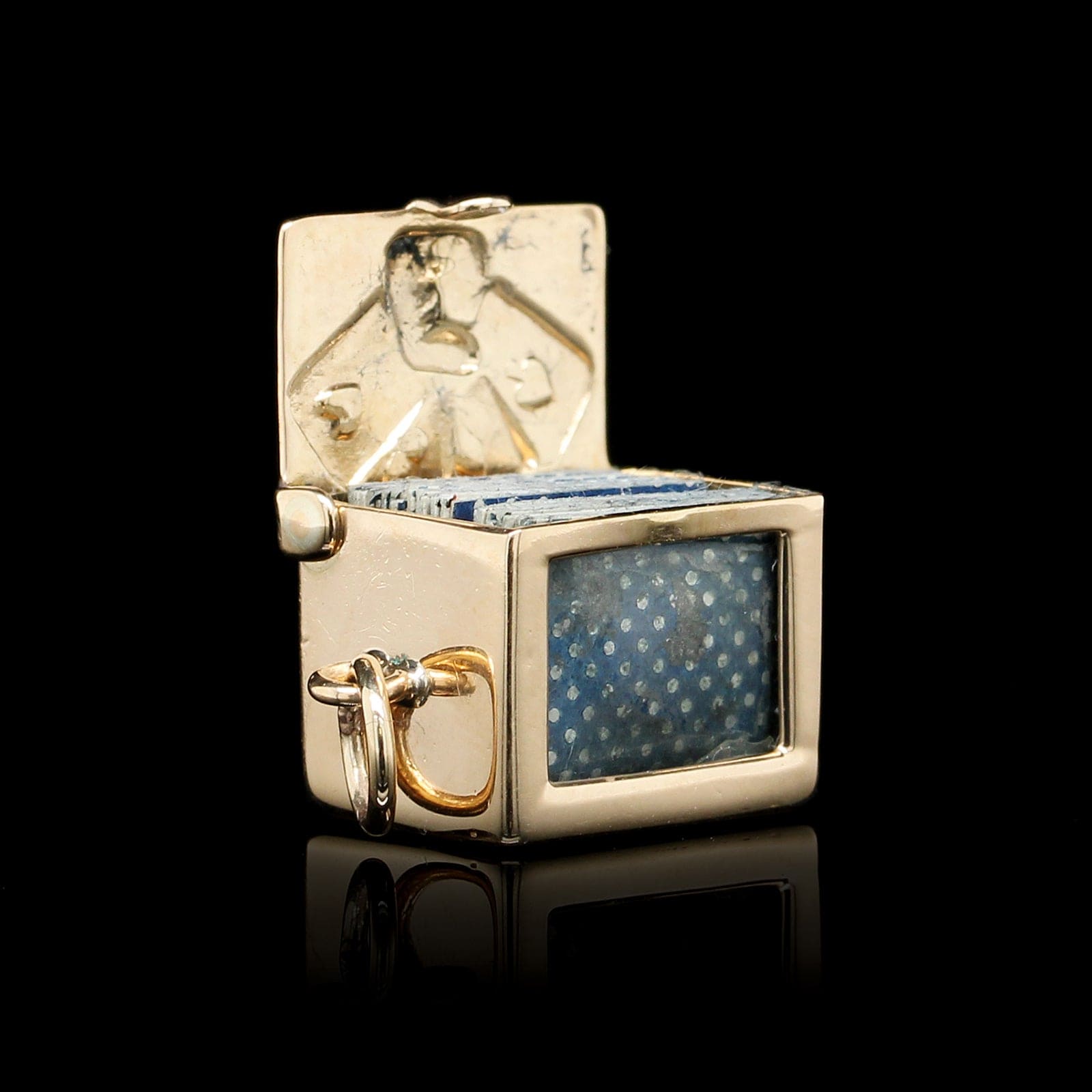 14K Yellow Gold Estate Deck of Cards Charm