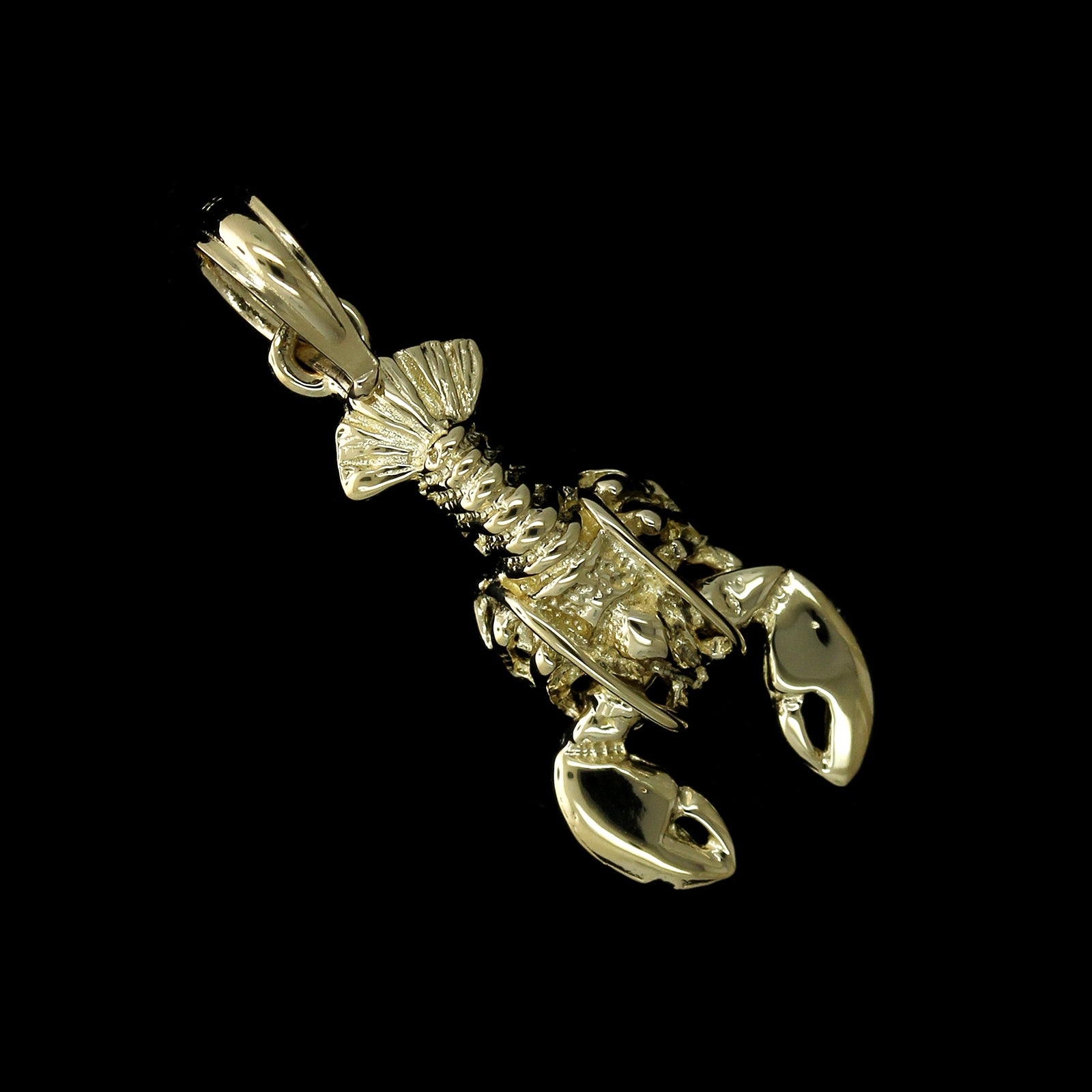 14K Yellow Gold Estate Movable Lobster Charm