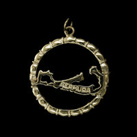 14K Yellow Gold Estate Bermuda Island Charm