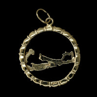 14K Yellow Gold Estate Bermuda Island Charm