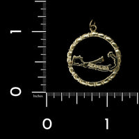 14K Yellow Gold Estate Bermuda Island Charm