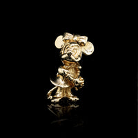 14K Yellow Gold Estate Minnie Mouse Charm