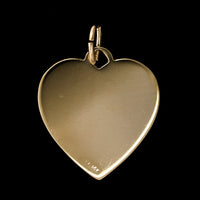 14K Yellow Gold Estate Heart Charm